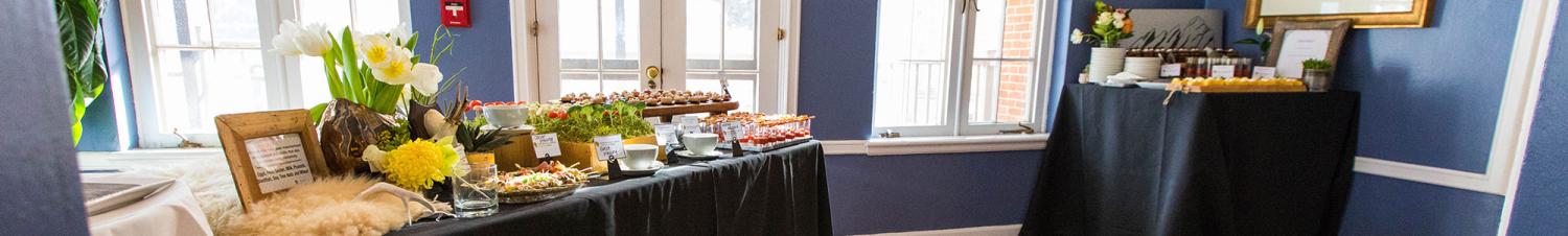 Buffet table