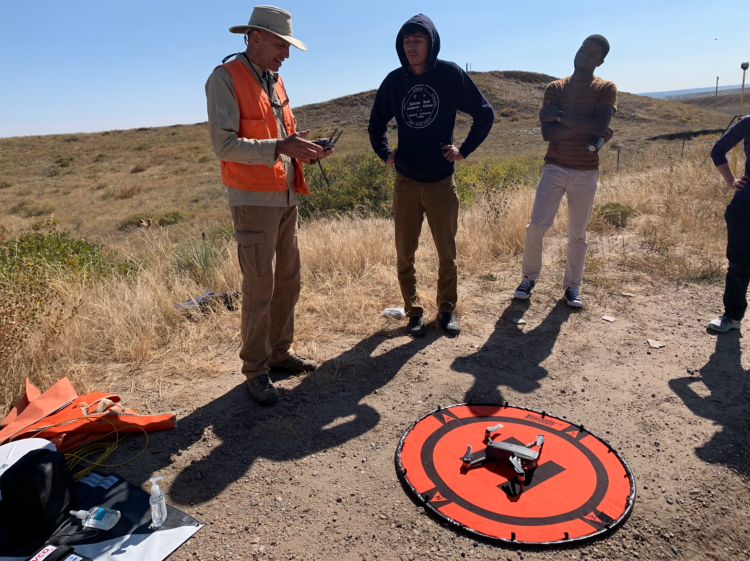 photo from drone workshop in Colorado