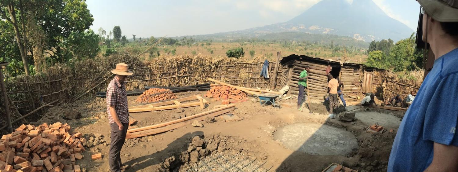 Panorama of the construction site