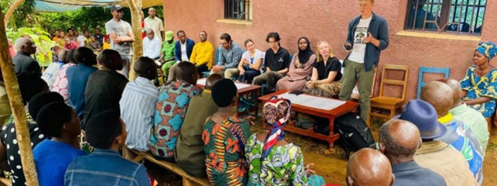 Team Rwanda and community members.