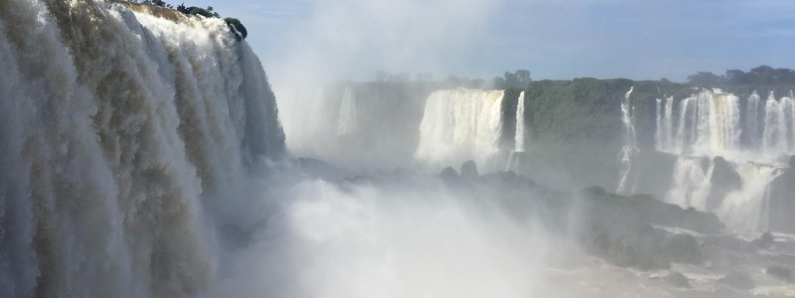 A scenic waterfall in Paraguay