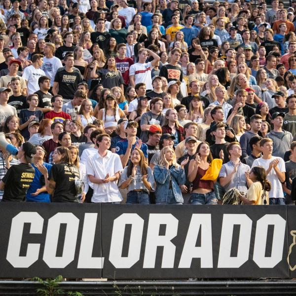 CU fans at Folsom Field