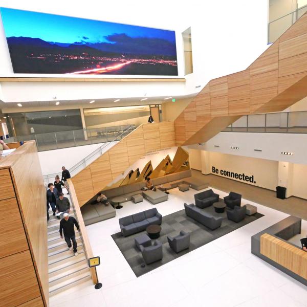 Staircase inside CASE building