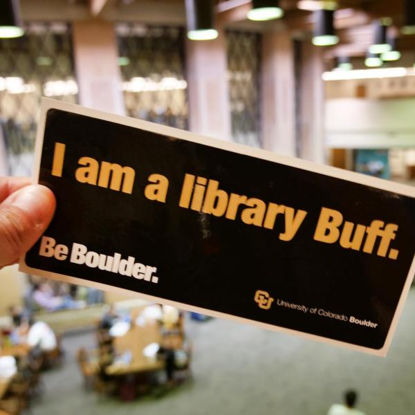I am a library Buff sticker