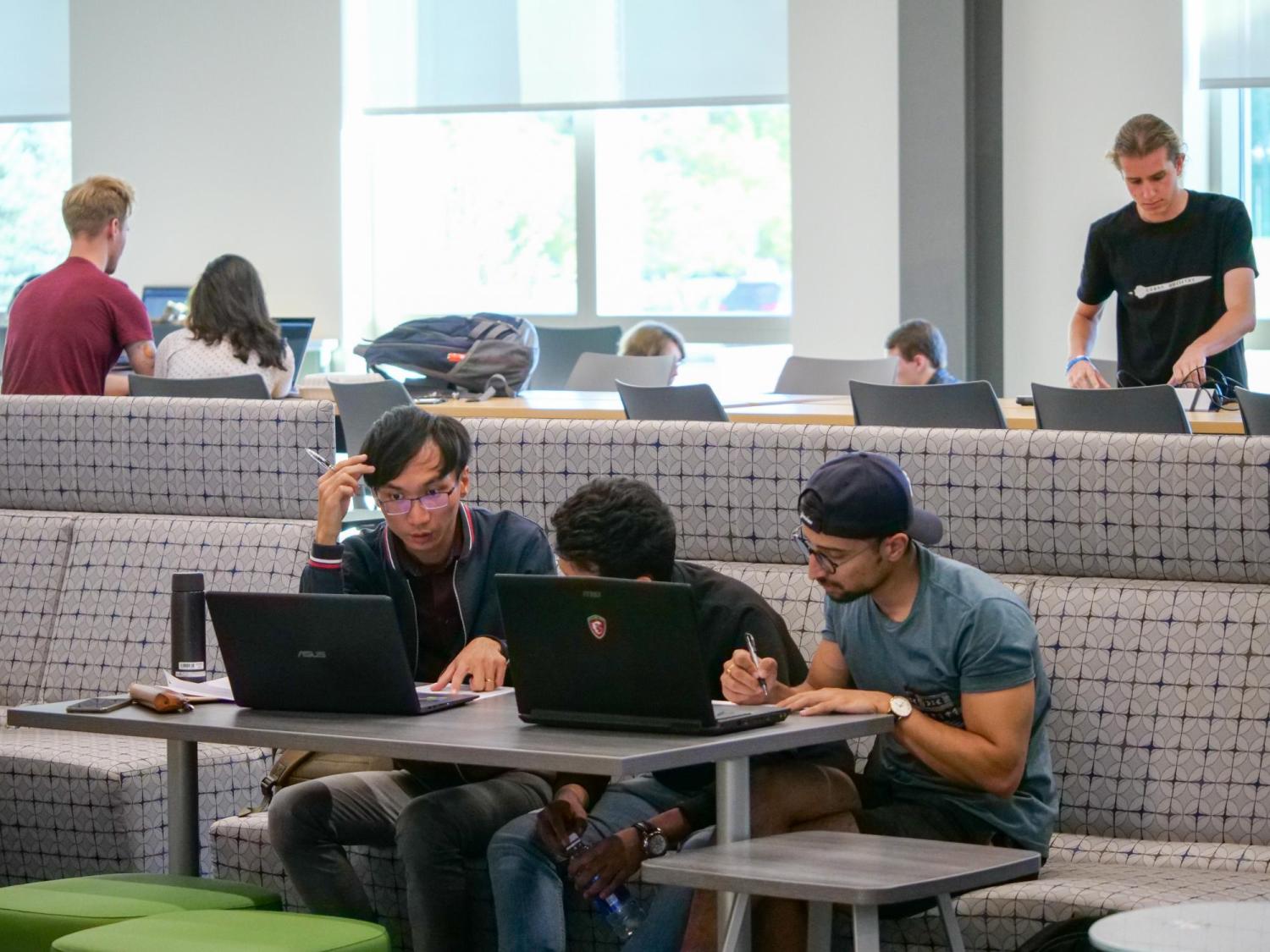 Group of students studying