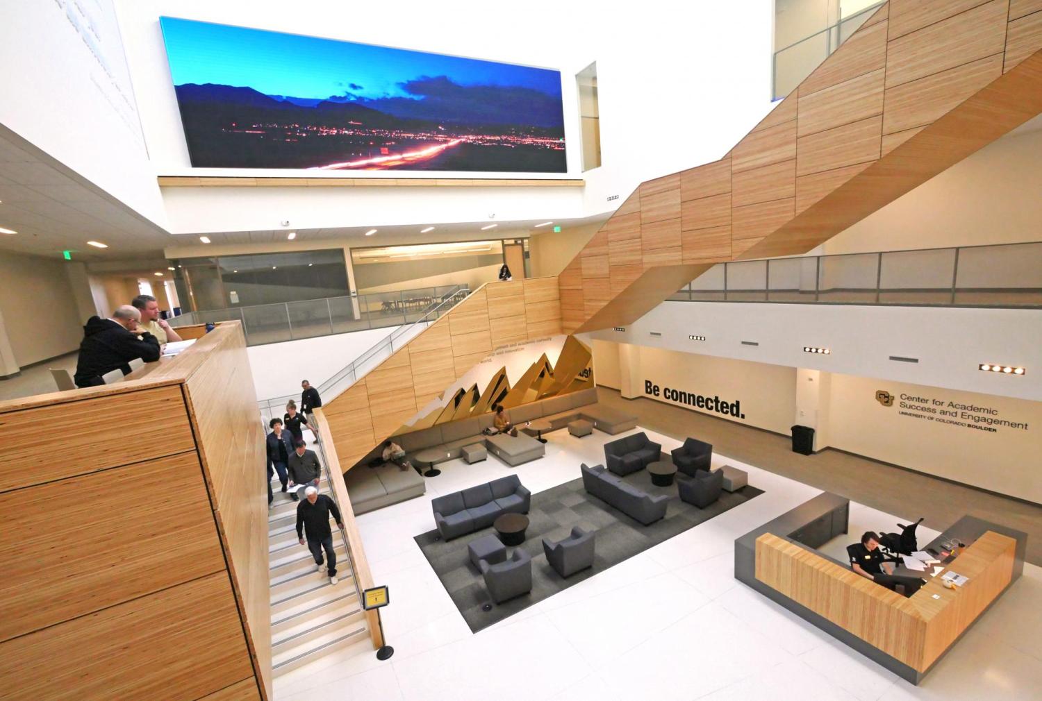 Staircase inside CASE building
