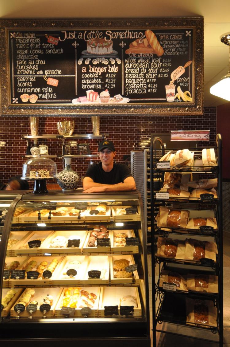 Employee ready to take orders at The Bakery in the C4C