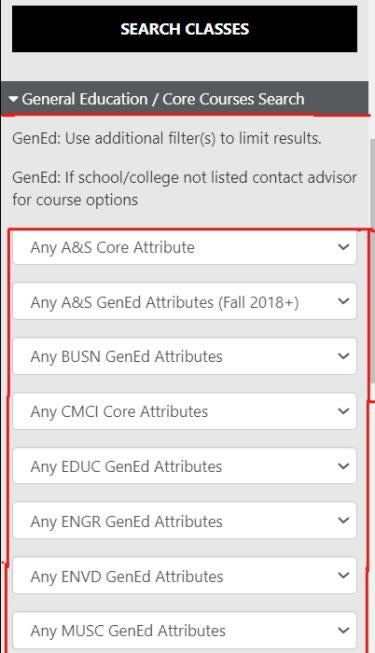Class search