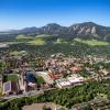 CU Boulder campus from the air.