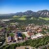 Aerial photo of CU Boulder campus