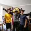 Students in residence hall.