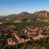 Aerial of CU Boulder campus
