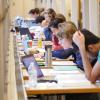 Students studying for finals