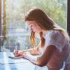 girl studying