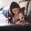 dog and girl