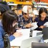 students studying