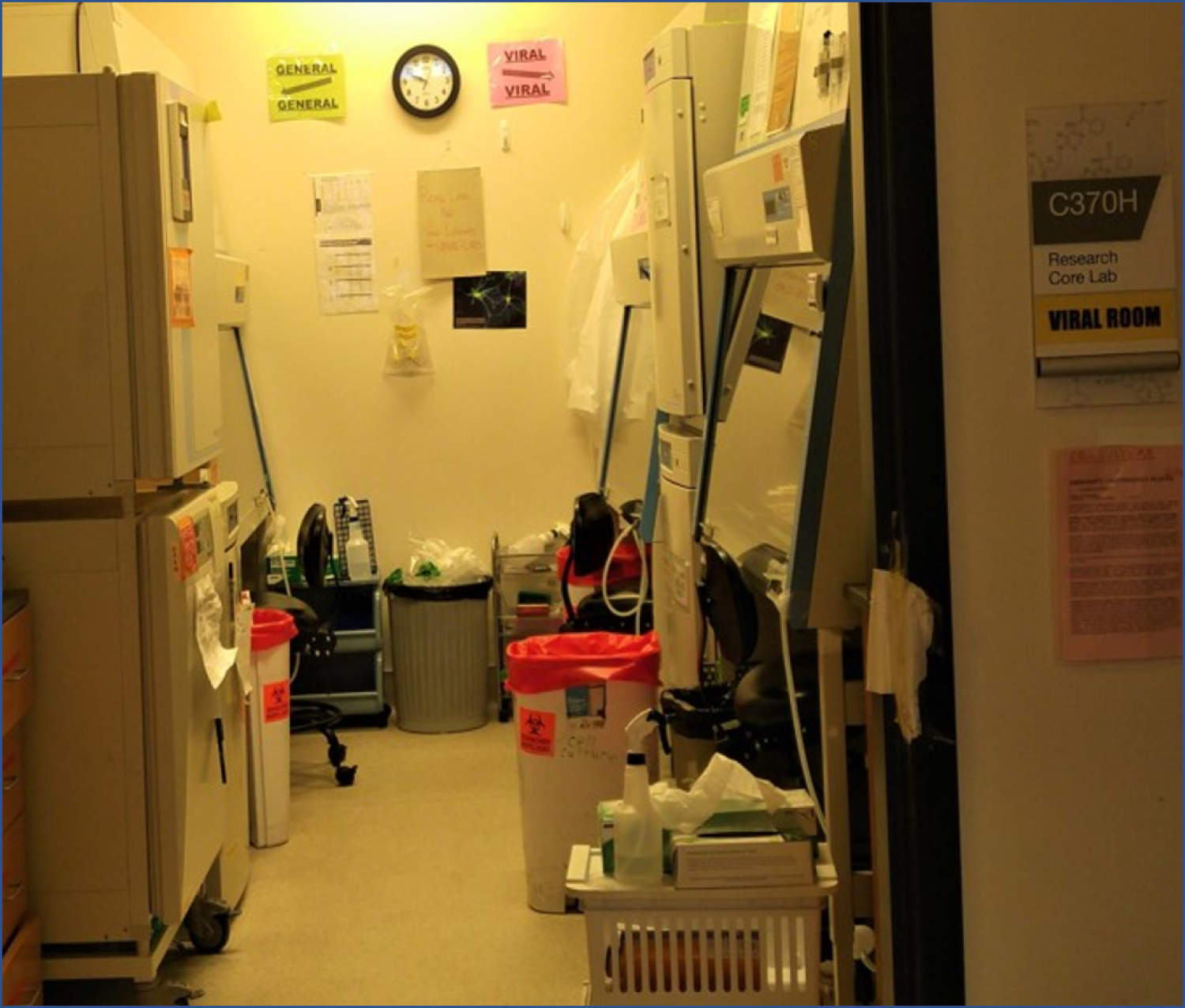 Room H in the Cell Culture Facility