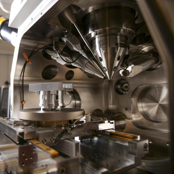 Side view of lab equipment.