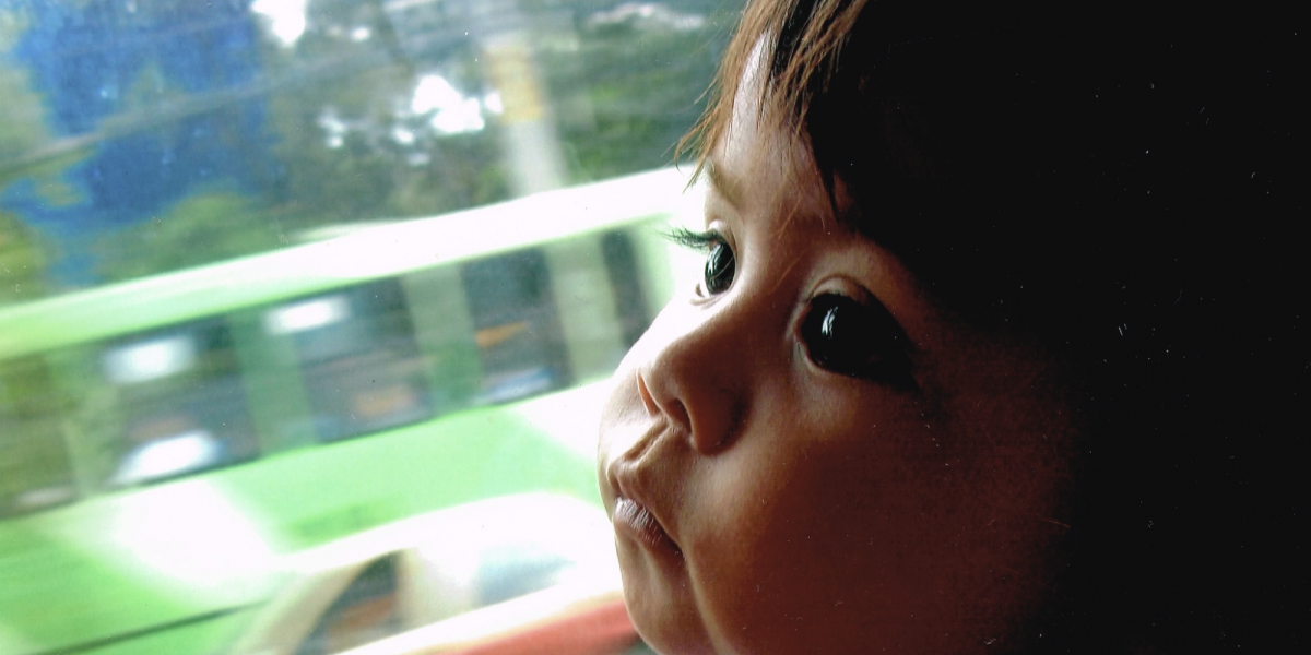 baby in public transit