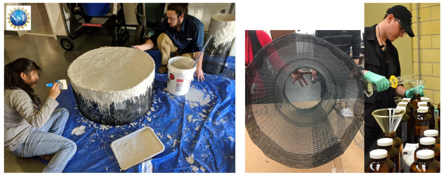 Building sustainable rainwater harvesting tanks with the community for capacity building against recurring droughts.