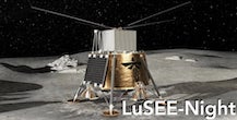 Illustration of LuSEE-Night on the surface of the Moon