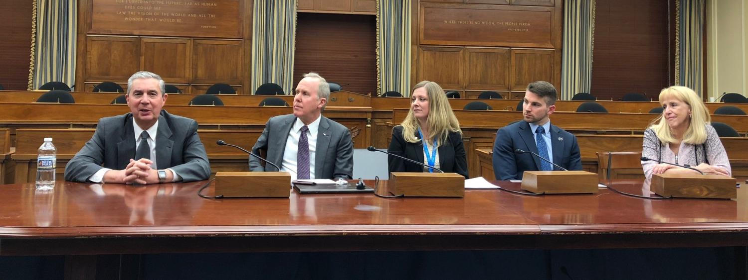 Jack Burns at Panel session on Capitol Hill in DC on the Moon to Mars program in April 2019 cropped