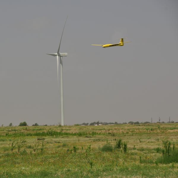 Tempest near wind farm