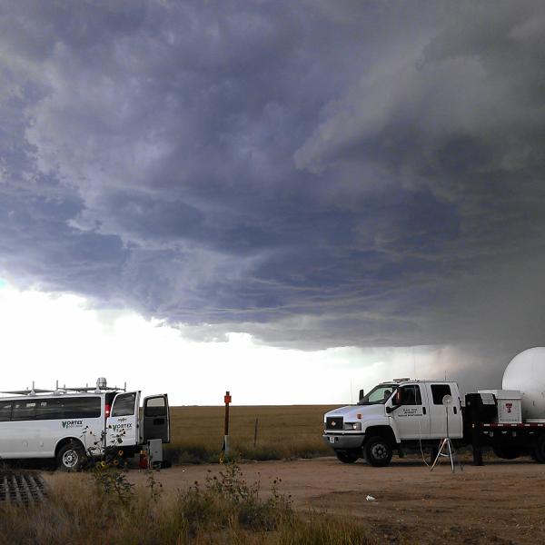 Mobile ground station and Texas Tech Ka1 Radar