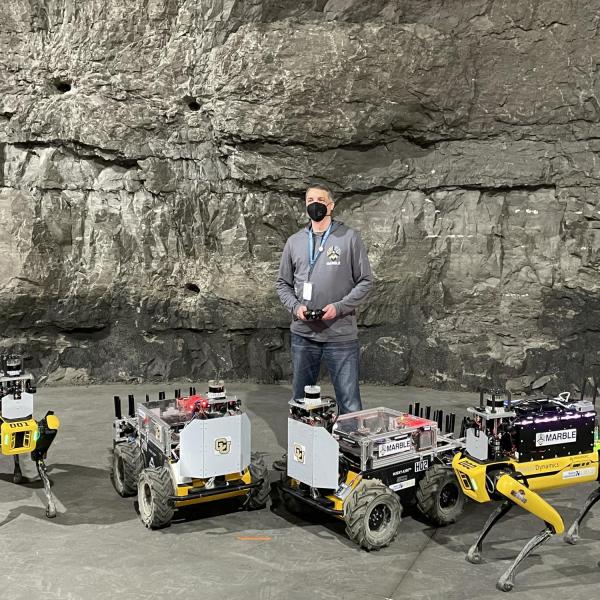 Person with MARBLE robots