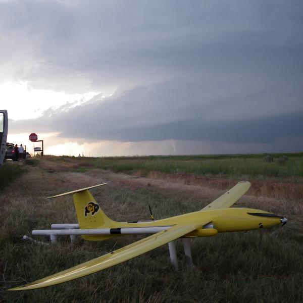Tempest with tornado in the background