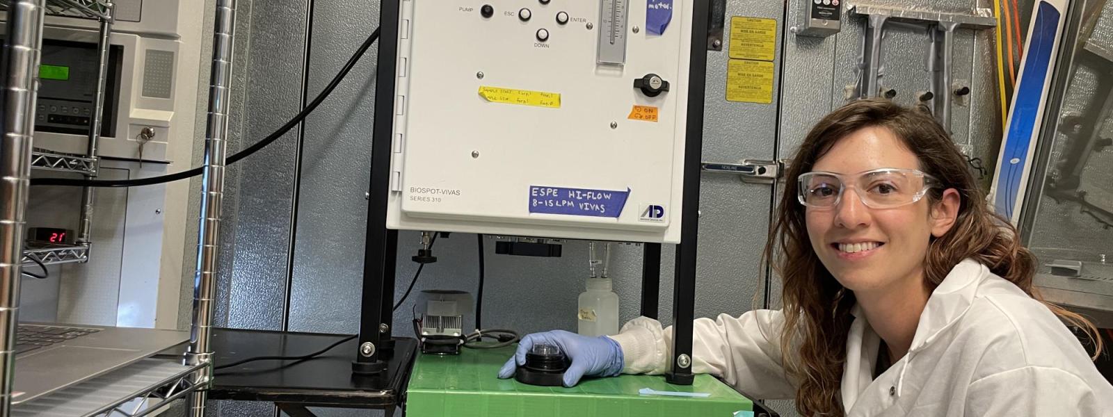 Emily with chamber