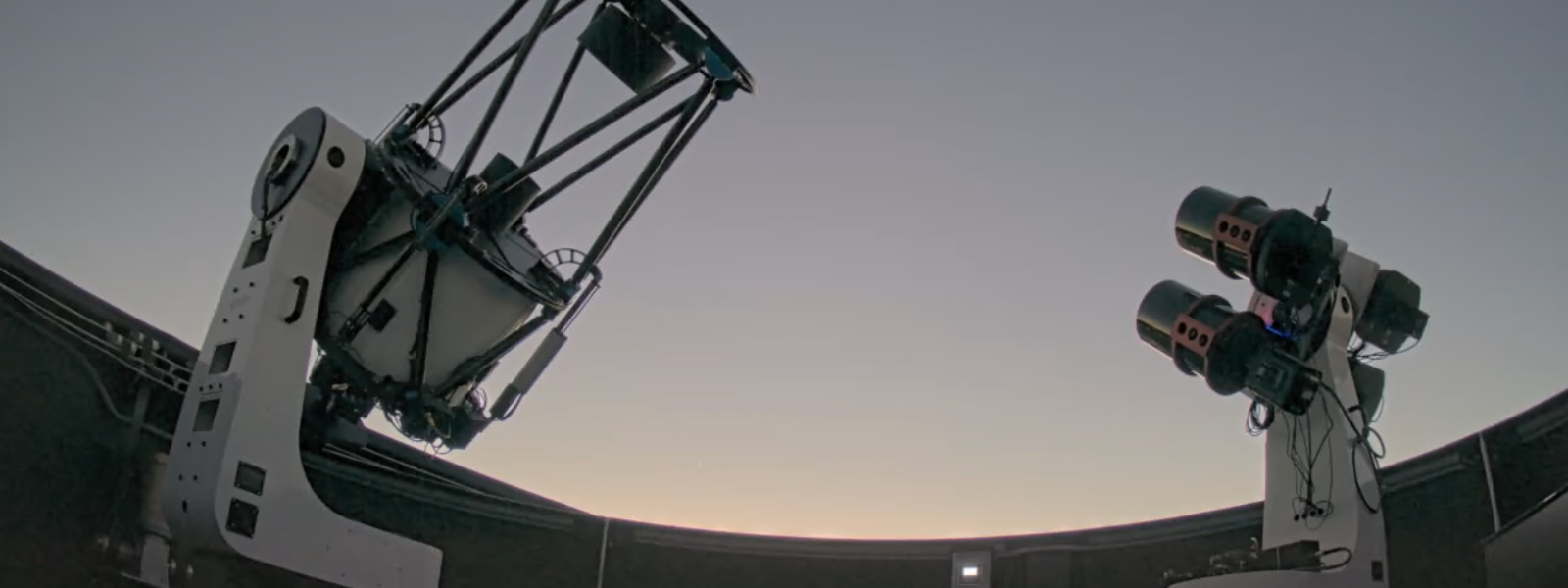 observatory with dome open