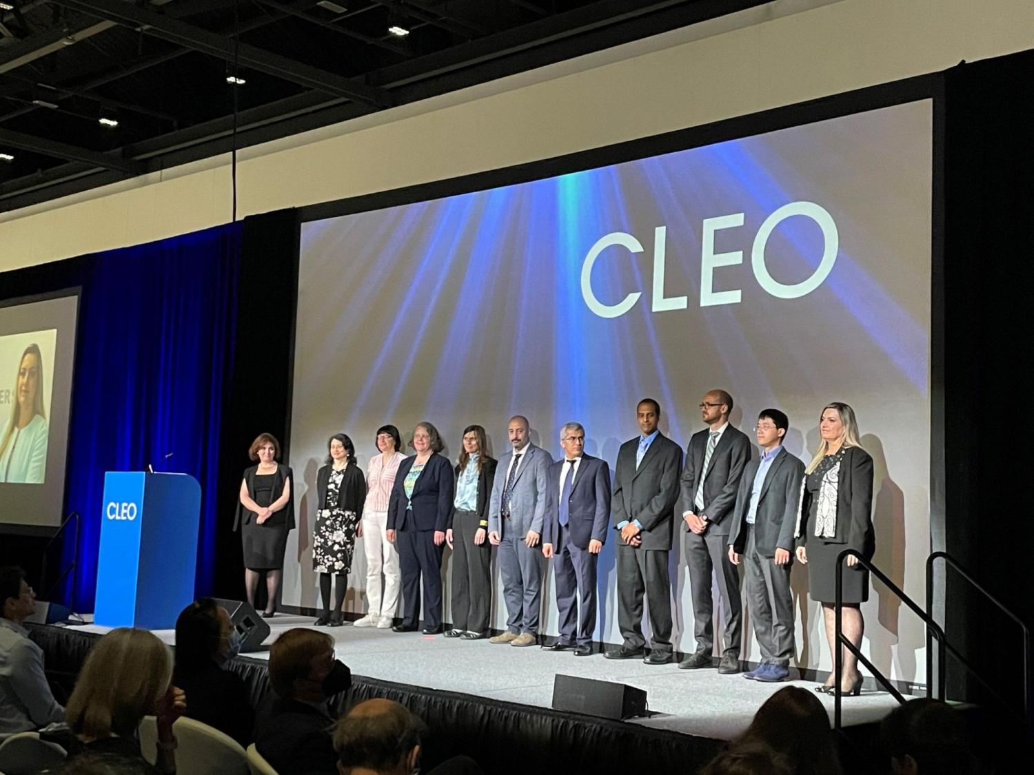 Juliet honored as fellow at CLEO 2022