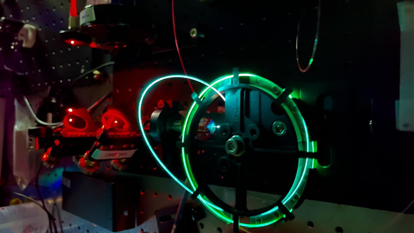 A laser for Raman spectroscopy in the laboratory.