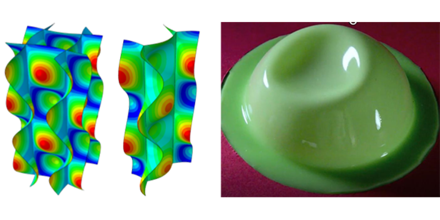 Examples of research on the buckling of thing shells, such as honeycomb or spherical shells