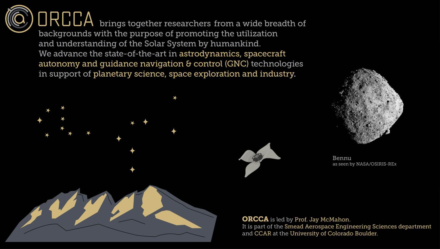 Overview graphic of ORCCA Lab