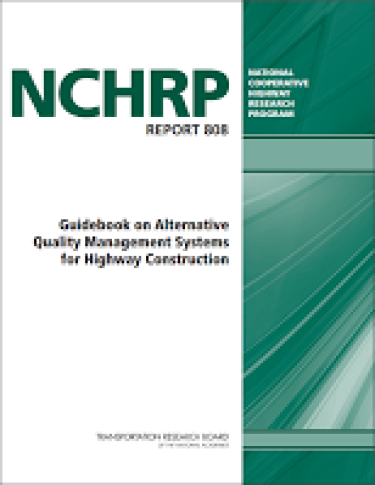 Book cover of Guidebook on Alternative Quality Management Systems for Highway Construction
