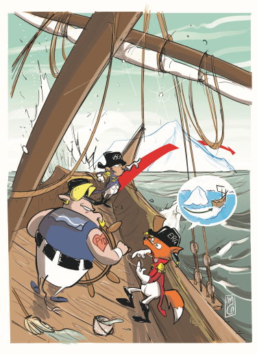 Comic-style illustration of the principle behind Reference Governors