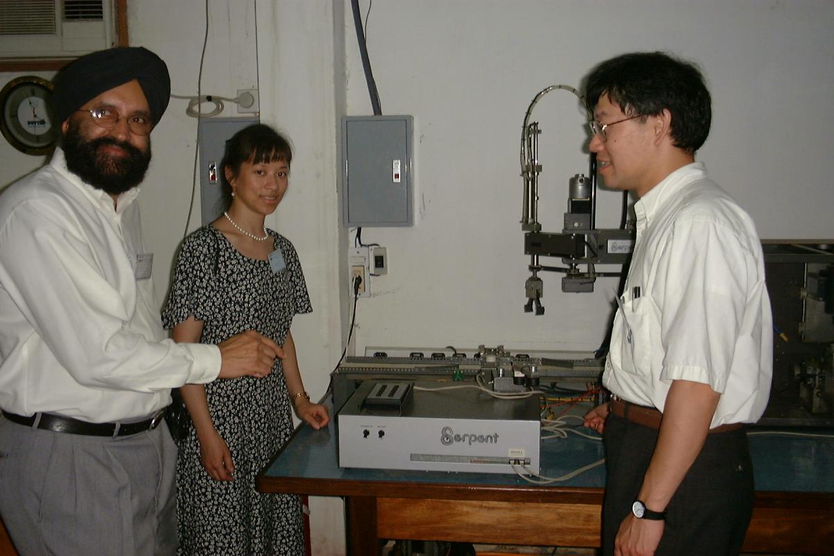 Lucy Pao and associates at the automation lab