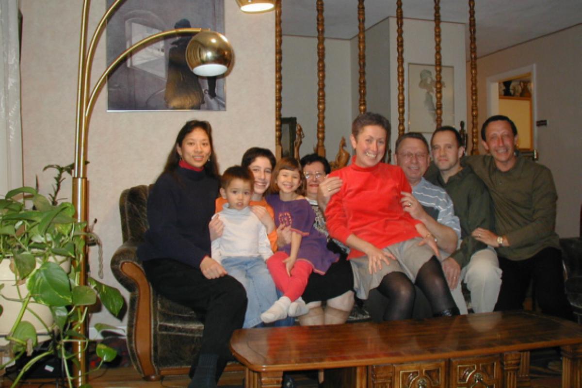 Radzihovsky family on New Year's Eve (Dec. 2001).​