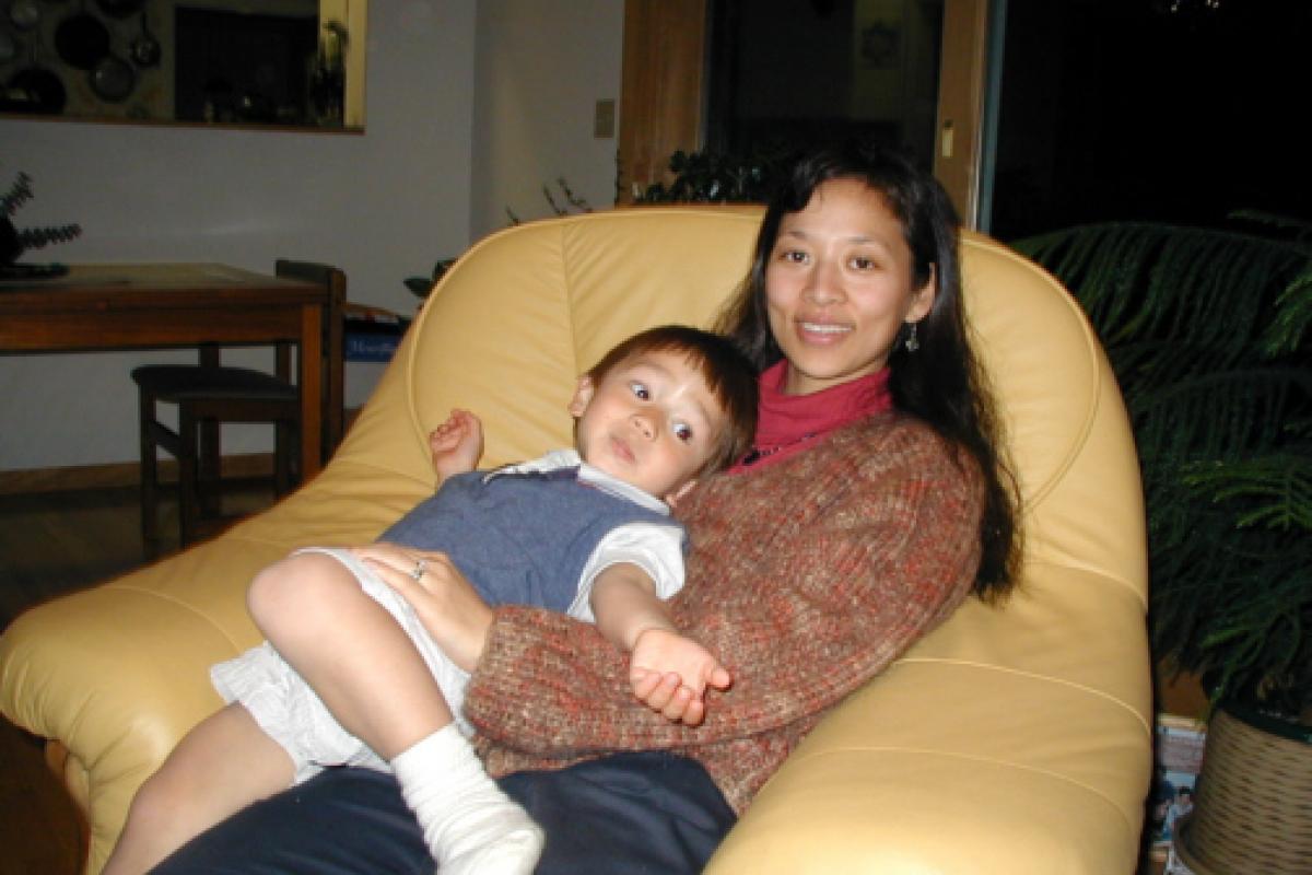 Matthew and Mom (Nov. 2001).​