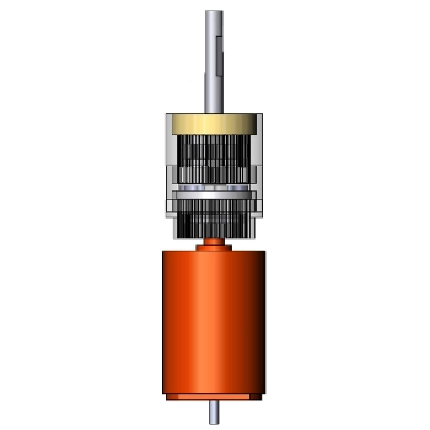 3D model of a custom actuator CAD