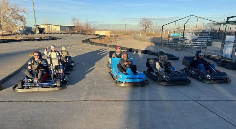 The Masters and Summers Research Groups on go karts