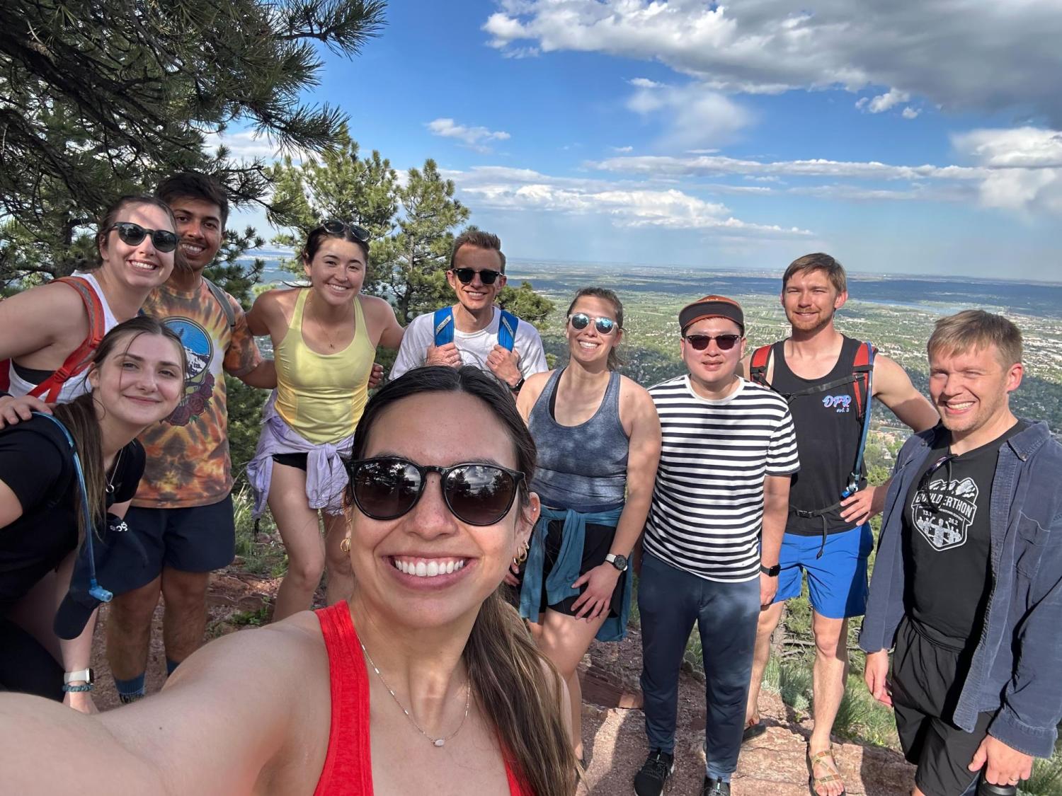 Celebratory hike for Kendra passing prelims, May 2023 - Woooo!