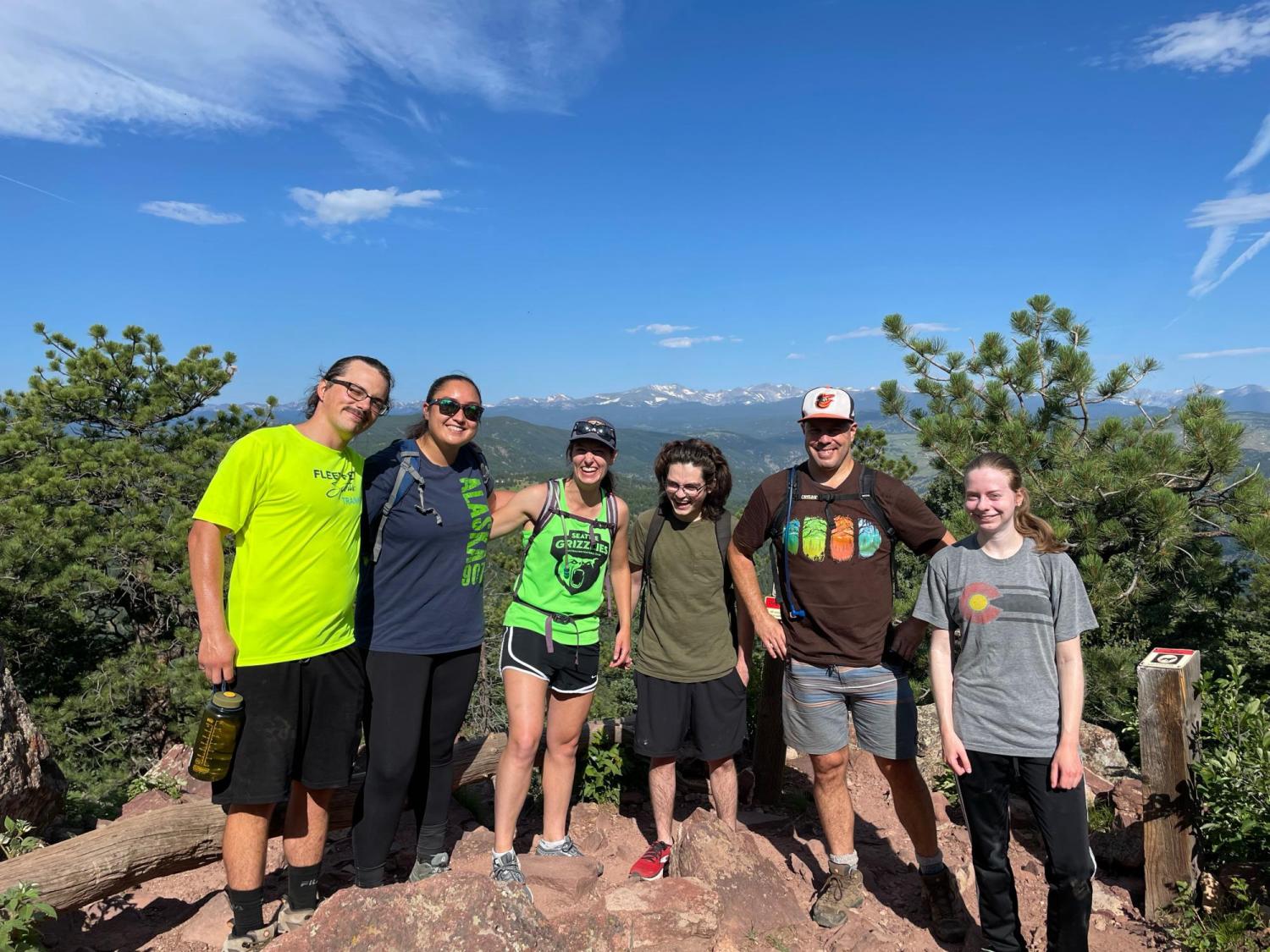 Part of Whitehead group on Green Mt in Boulder