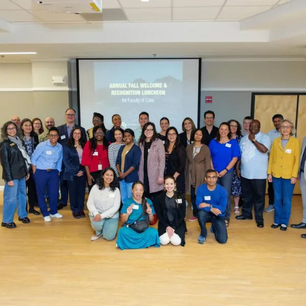 The full group of attendees at the Fall 2024 Faculty of Color & Friends event