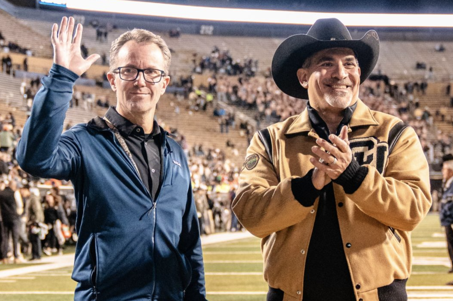 Pieter Johnson and Chancellor Justin Schwartz
