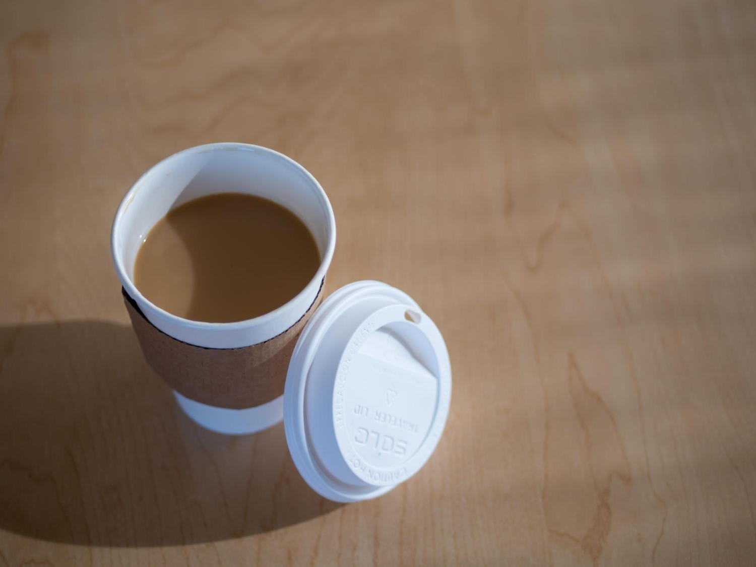 coffee cup on table