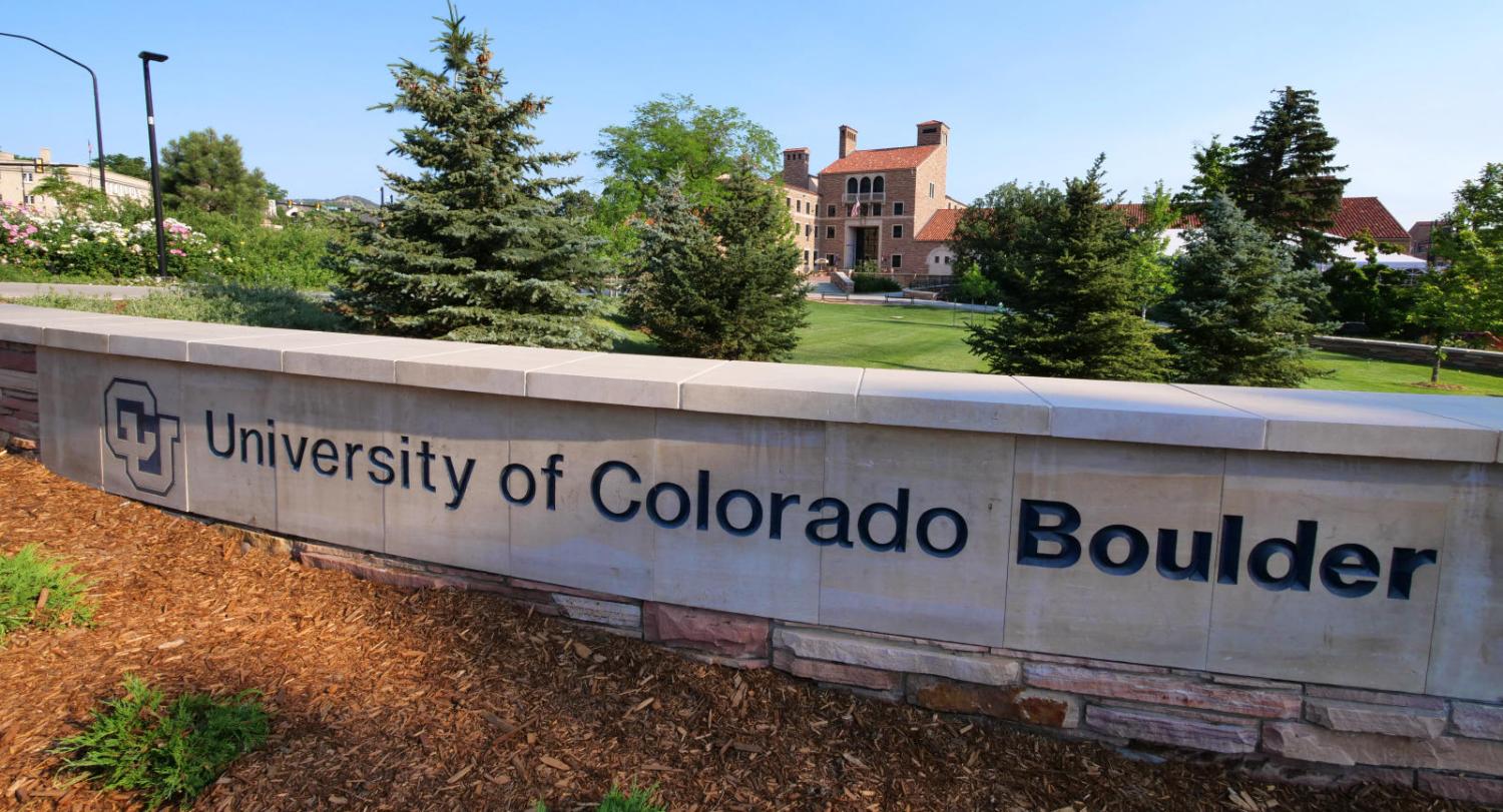 University of Colorado Boulder sign