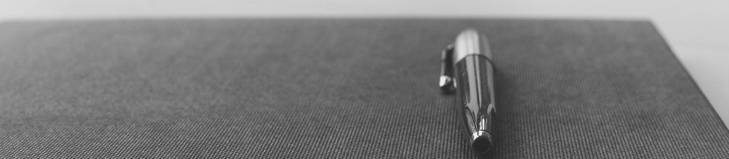Notepad and pen